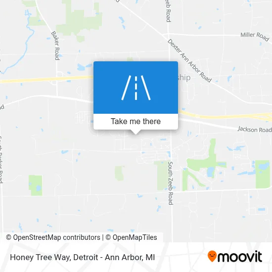 Honey Tree Way map