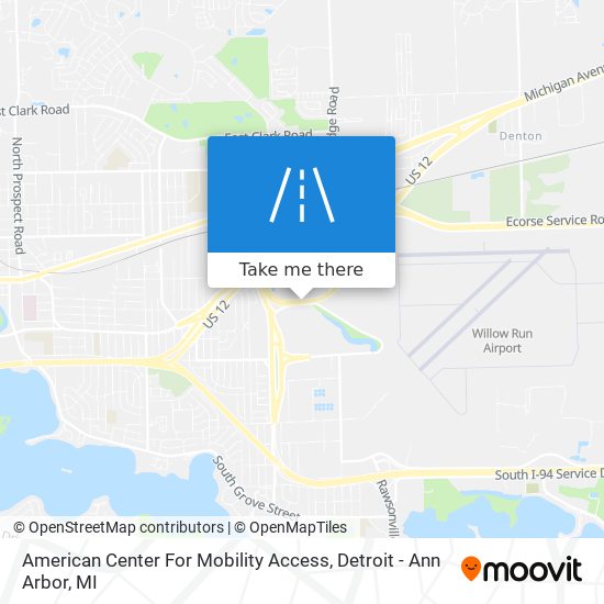 Mapa de American Center For Mobility Access