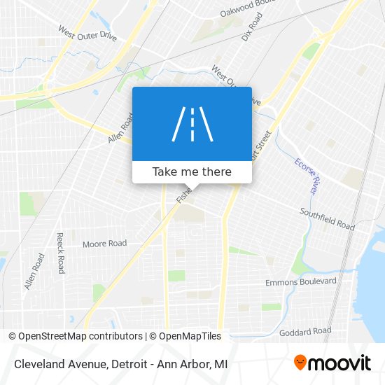 Cleveland Avenue map