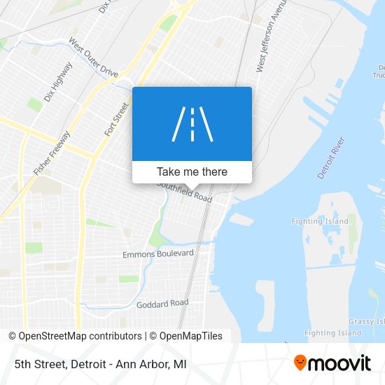 Mapa de 5th Street