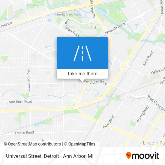 Universal Street map