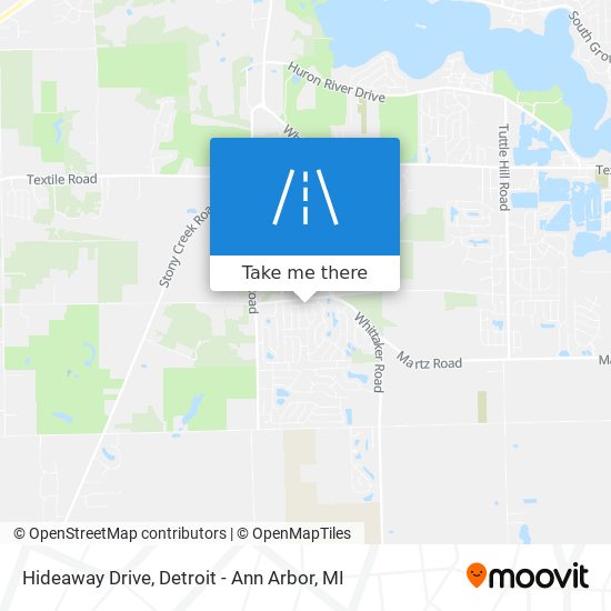 Hideaway Drive map