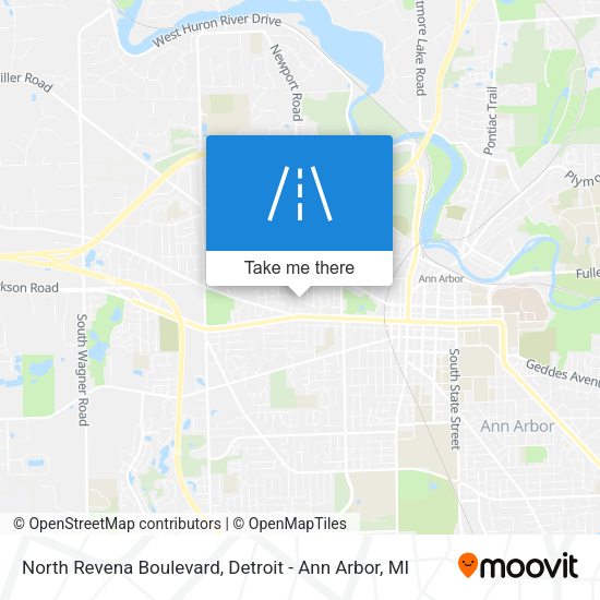 North Revena Boulevard map