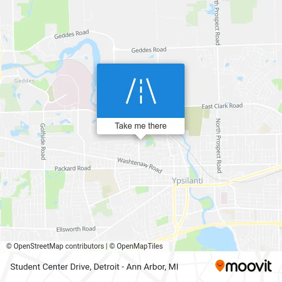 Student Center Drive map