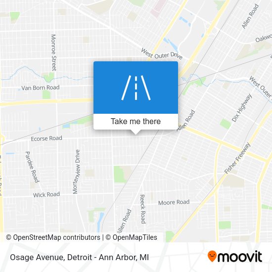 Mapa de Osage Avenue