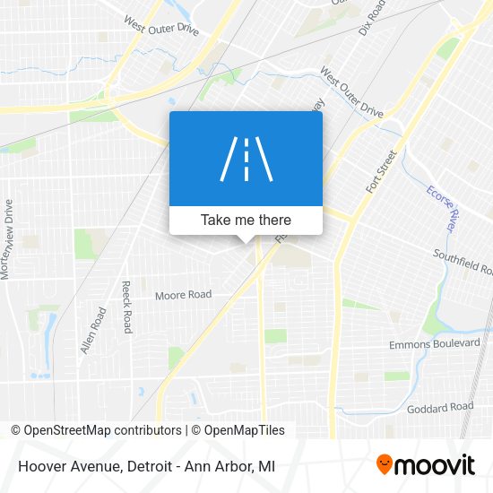 Hoover Avenue map