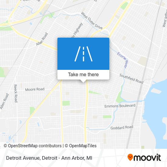 Mapa de Detroit Avenue