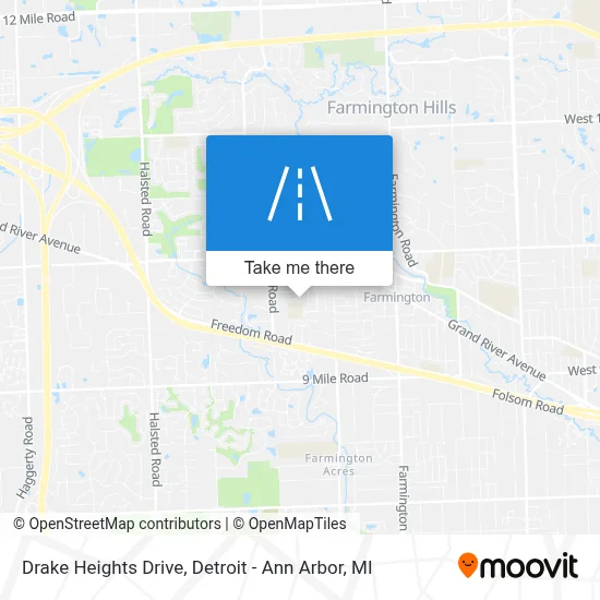 Drake Heights Drive map