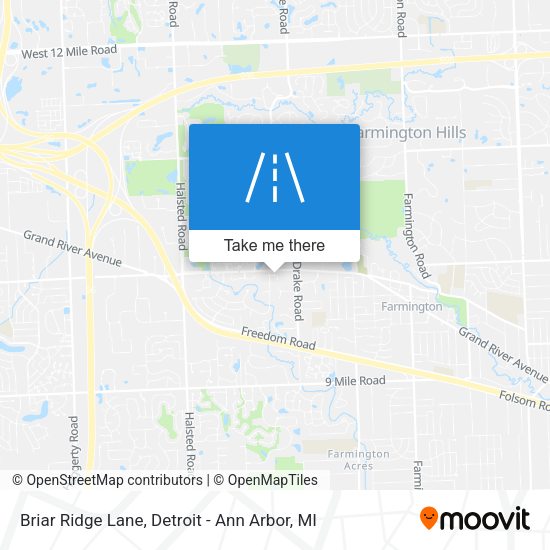 Mapa de Briar Ridge Lane