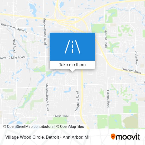 Village Wood Circle map