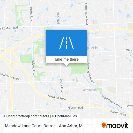 Mapa de Meadow Lane Court