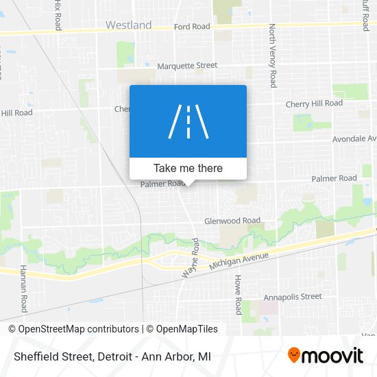 Mapa de Sheffield Street