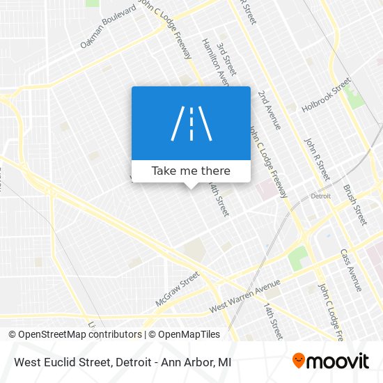 West Euclid Street map