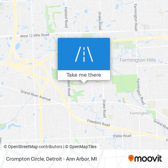 Crompton Circle map