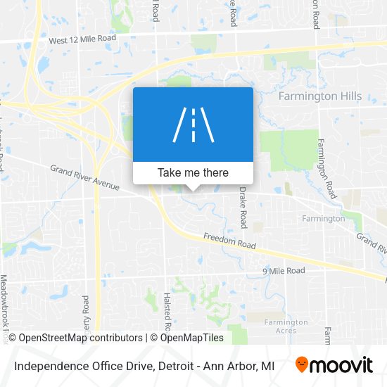 Independence Office Drive map