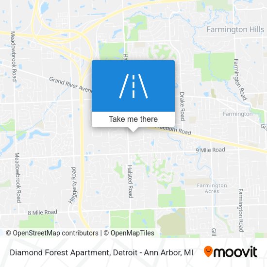 Diamond Forest Apartment map