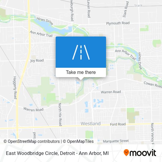 Mapa de East Woodbridge Circle