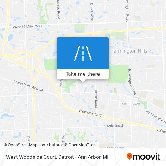 West Woodside Court map