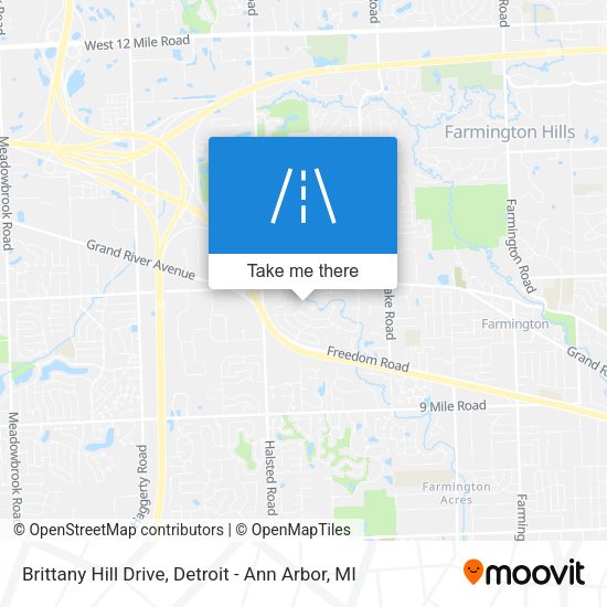 Brittany Hill Drive map