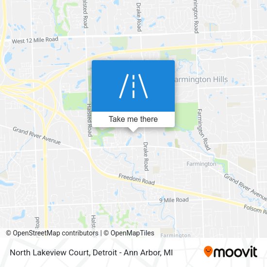 Mapa de North Lakeview Court