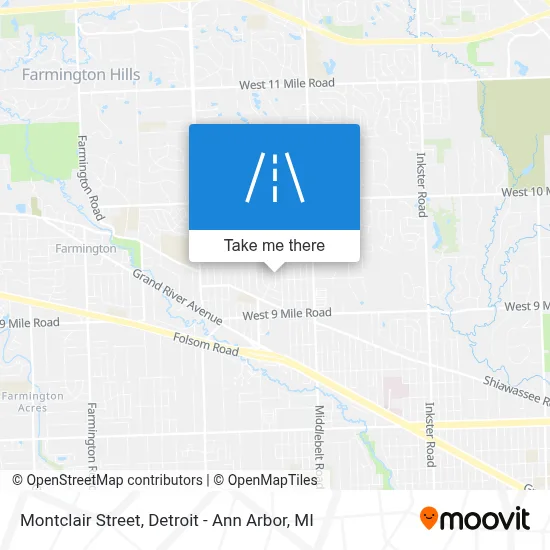 Montclair Street map