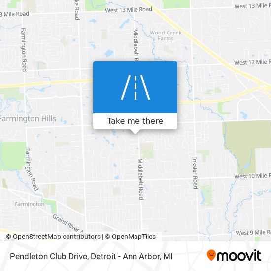 Pendleton Club Drive map