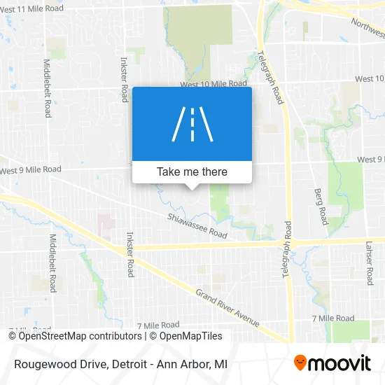 Rougewood Drive map