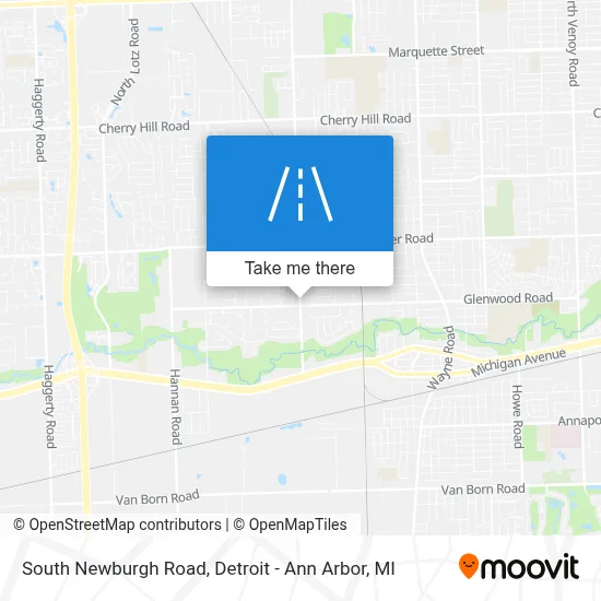 South Newburgh Road map