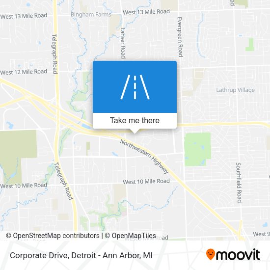 Mapa de Corporate Drive