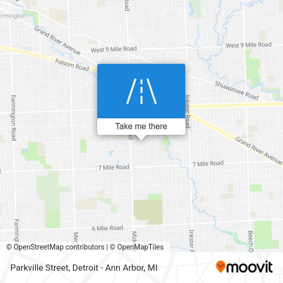 Parkville Street map