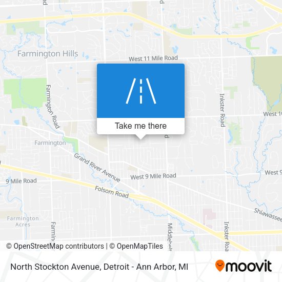 North Stockton Avenue map