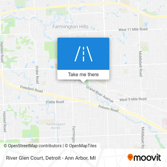 River Glen Court map