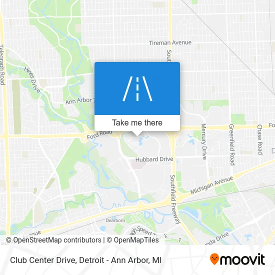 Club Center Drive map