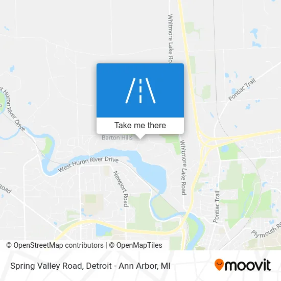 Spring Valley Road map