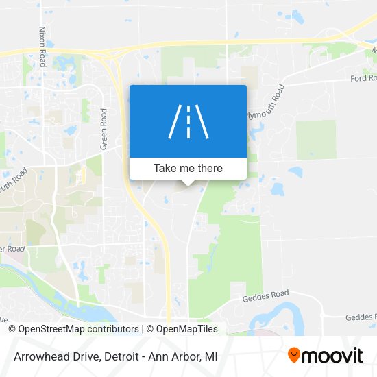 Arrowhead Drive map