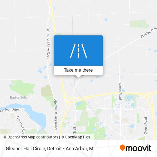 Gleaner Hall Circle map