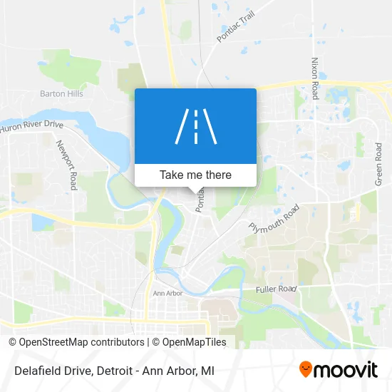 Delafield Drive map