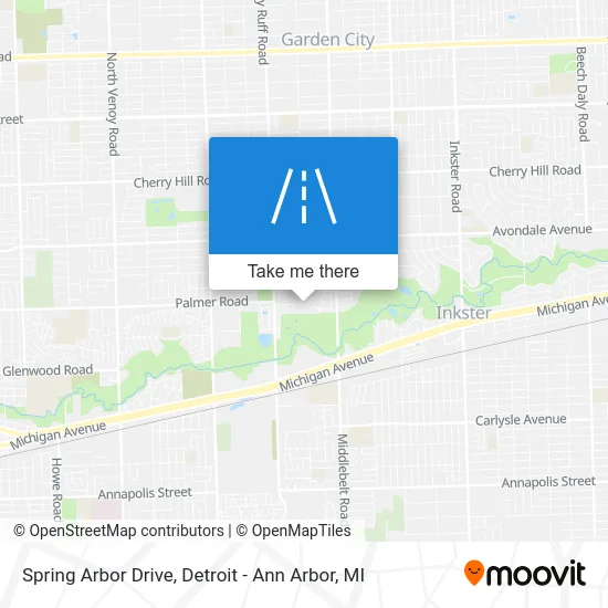 Spring Arbor Drive map