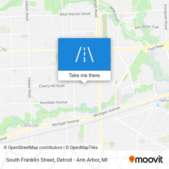 Mapa de South Franklin Street