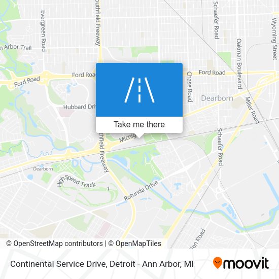 Continental Service Drive map