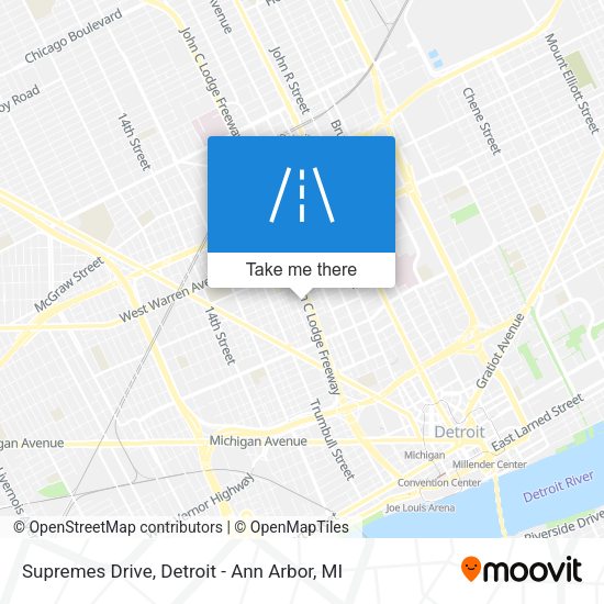 Mapa de Supremes Drive