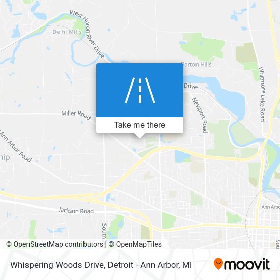 Whispering Woods Drive map