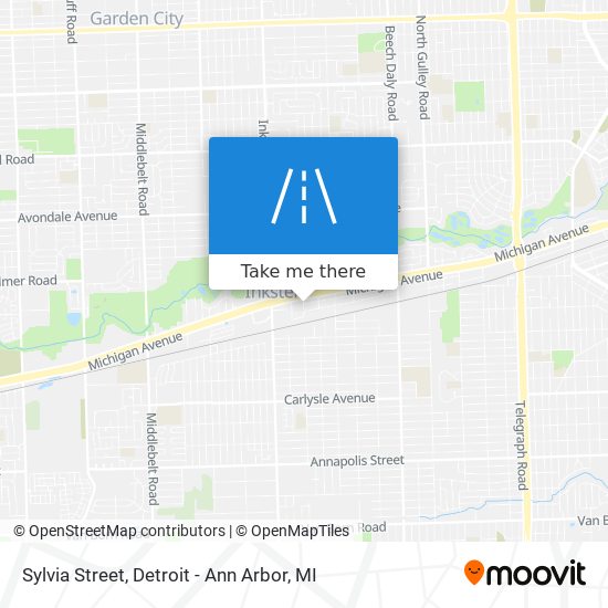 Sylvia Street map