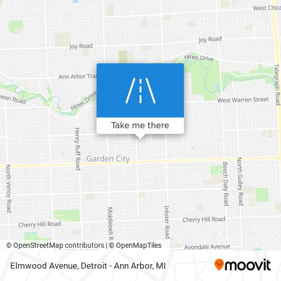 Mapa de Elmwood Avenue