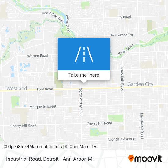 Mapa de Industrial Road