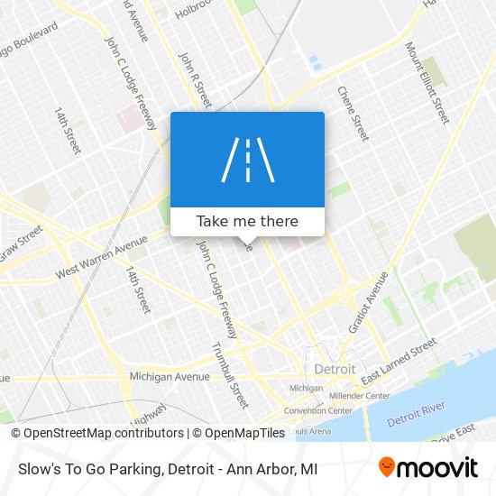 Slow's To Go Parking map