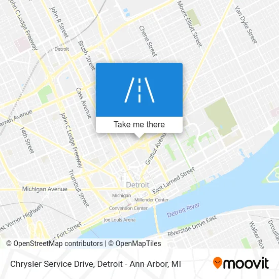 Chrysler Service Drive map