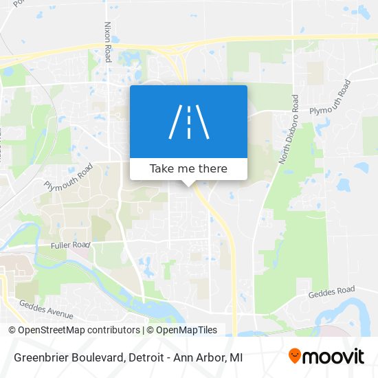 Mapa de Greenbrier Boulevard