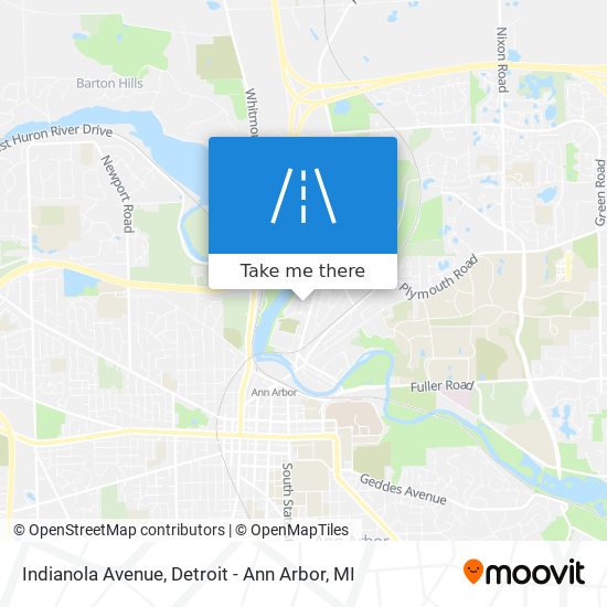 Indianola Avenue map