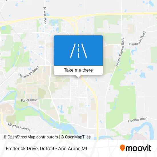 Frederick Drive map